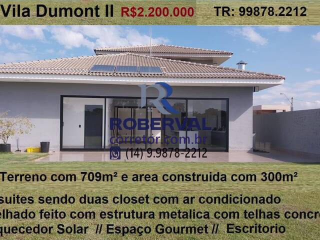 #300 - Casa em condomínio para Venda em Bauru - SP - 1